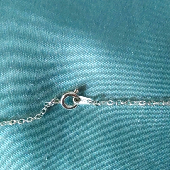 Sea turtle pendant on 17 inch rolo chain. Marcasite and cz. - Picture 3 of 4